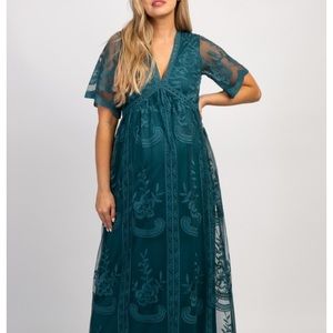 Maternity Lace Maxi Dress